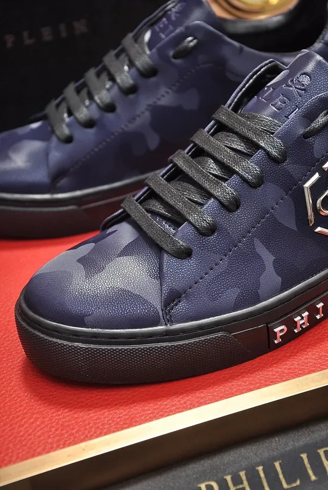 Philipp Plein Camouflage-Print Leather Low-Top Lifestyle Sneakers 2