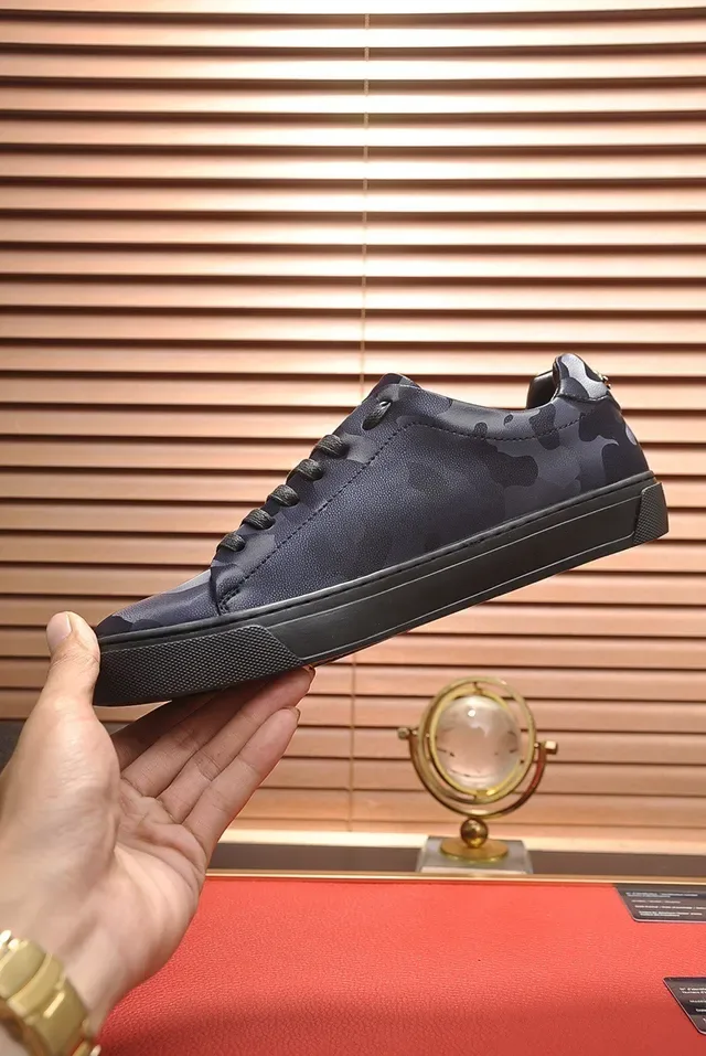 Philipp Plein Camouflage-Print Leather Low-Top Lifestyle Sneakers 6