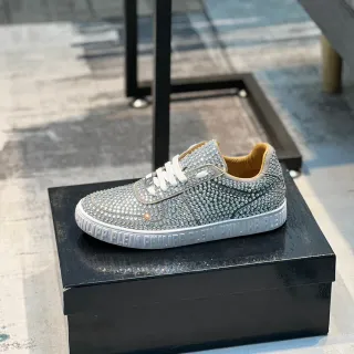 Philipp Plein 水晶镶嵌 银白色 生活方式运动鞋