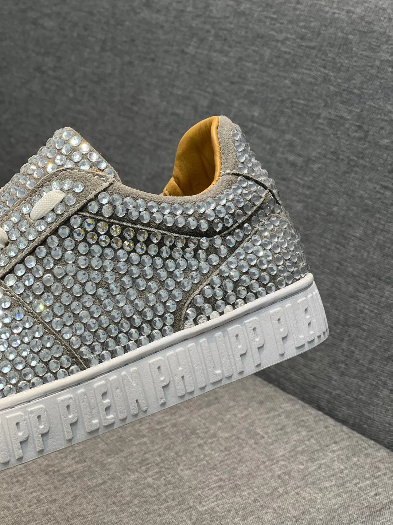 Philipp Plein Sneakers Lifestyle Blanc Argent avec Cristaux 8