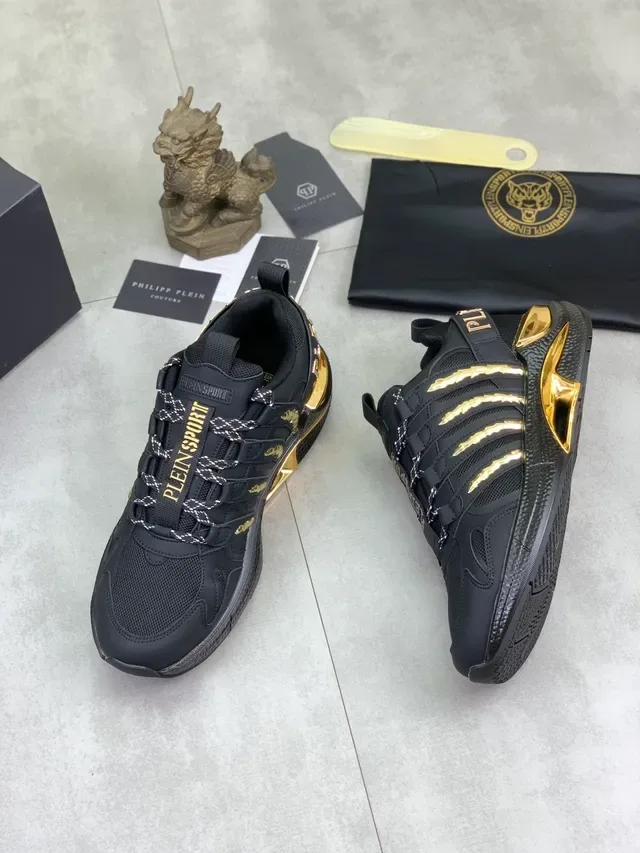 Philipp Plein Plein Sport Noir et Or Lifestyle Sneakers 5
