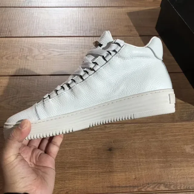 Philipp Plein Rockstar Sneakers Lifestyle à Plateforme en Cuir Blanc 3