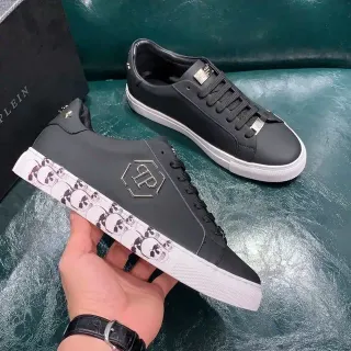 Philipp Plein खोपड़ी प्रिंट लेदर लाइफस्टाइल स्नीकर