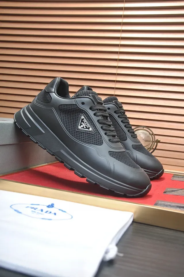 Prada Cloudbust Black Mesh and Synthetic Lifestyle Sneakers 4