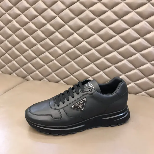 Prada Cloudbust Black Paneled Leather Lifestyle Sneakers 5
