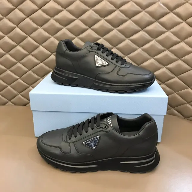Prada Cloudbust Black Paneled Leather Lifestyle Sneakers 7