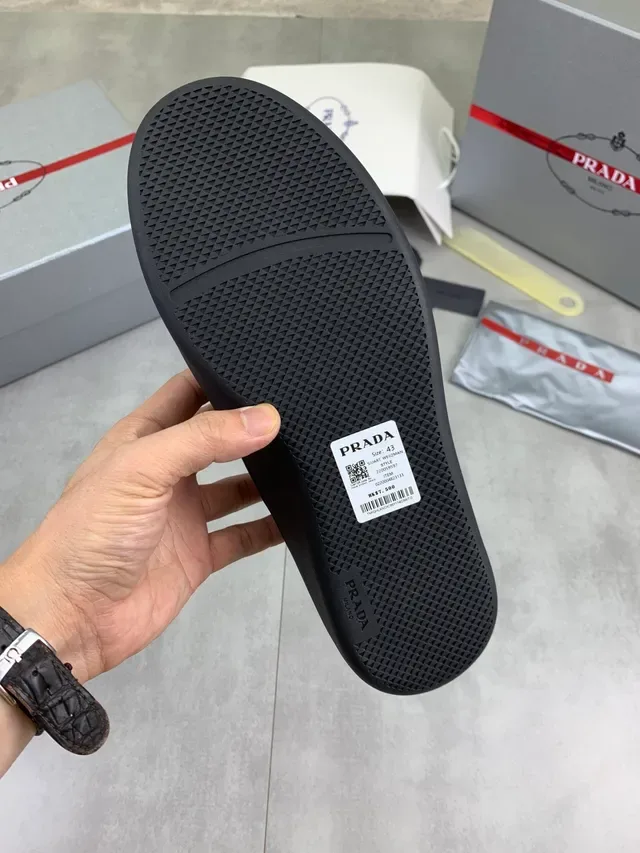 Prada Cloudbust Black Slip-On Elastic Strap Lifestyle Sneakers 3