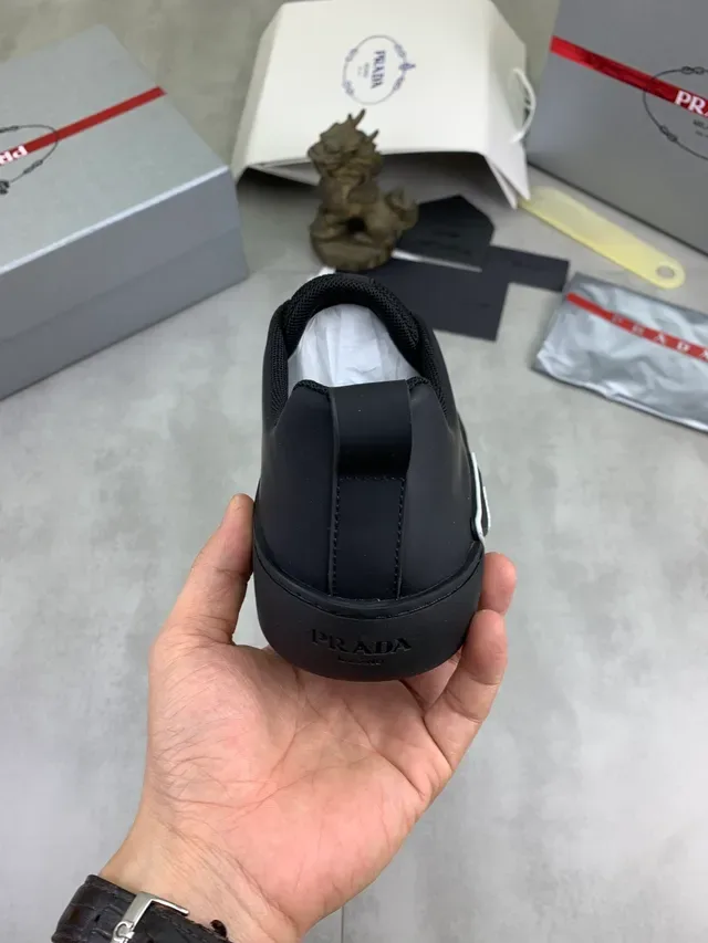 Prada Cloudbust Black Slip-On Elastic Strap Lifestyle Sneakers 4