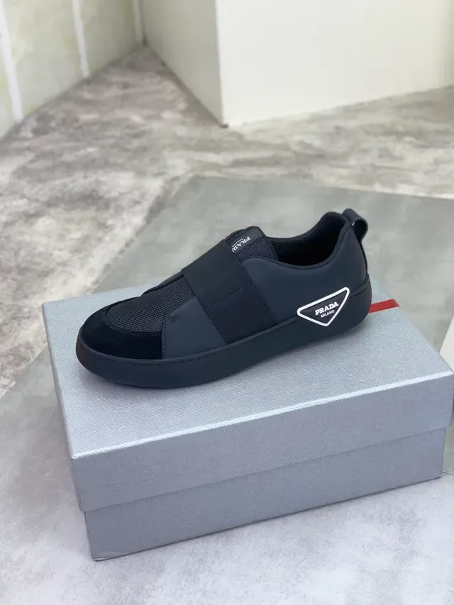Prada Cloudbust Black Slip-On Elastic Strap Lifestyle Sneakers 5