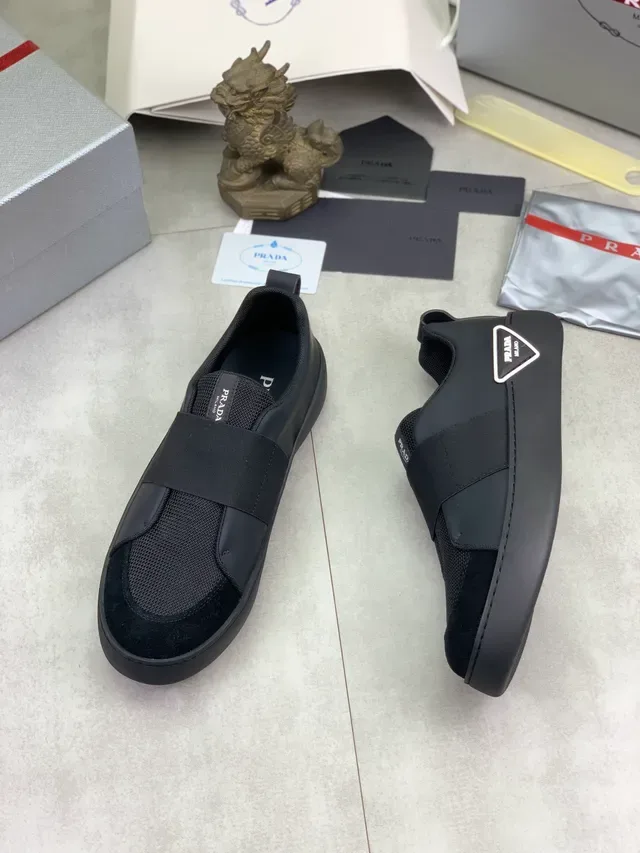 Prada Cloudbust Black Slip-On Elastic Strap Lifestyle Sneakers 6