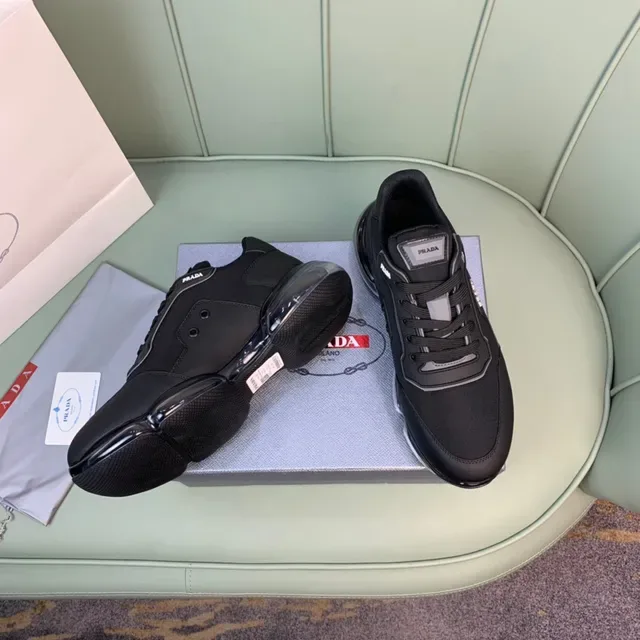 Prada Cloudbust Black Transparent Sole Chunky Sneakers 7