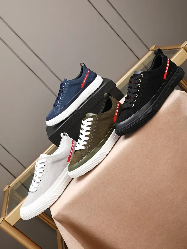Prada Cloudbust Navy Blue Suede Lifestyle Sneakers 2