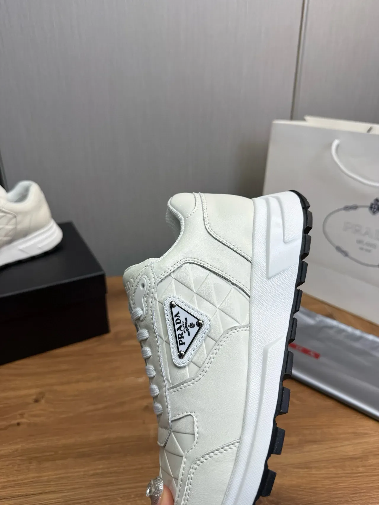 Prada Cloudbust Navy Mesh and Rubber Lifestyle Sneakers 13