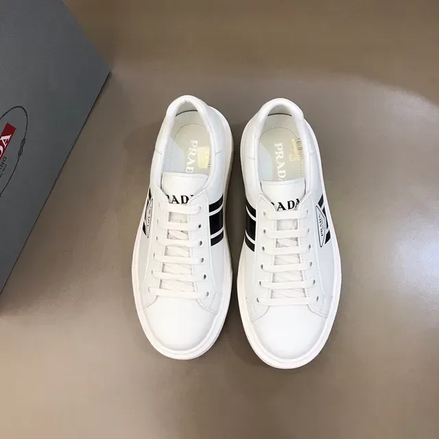 Prada Cloudbust White and Black Platform Lifestyle Sneakers 9