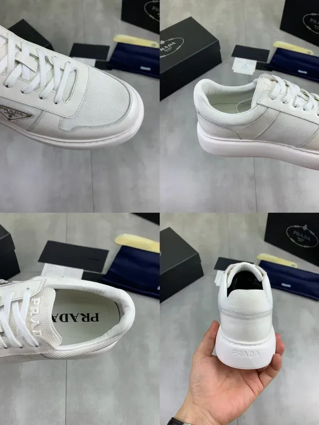 Prada Cloudbust White Low-Top Platform Sole Lifestyle Sneakers 2