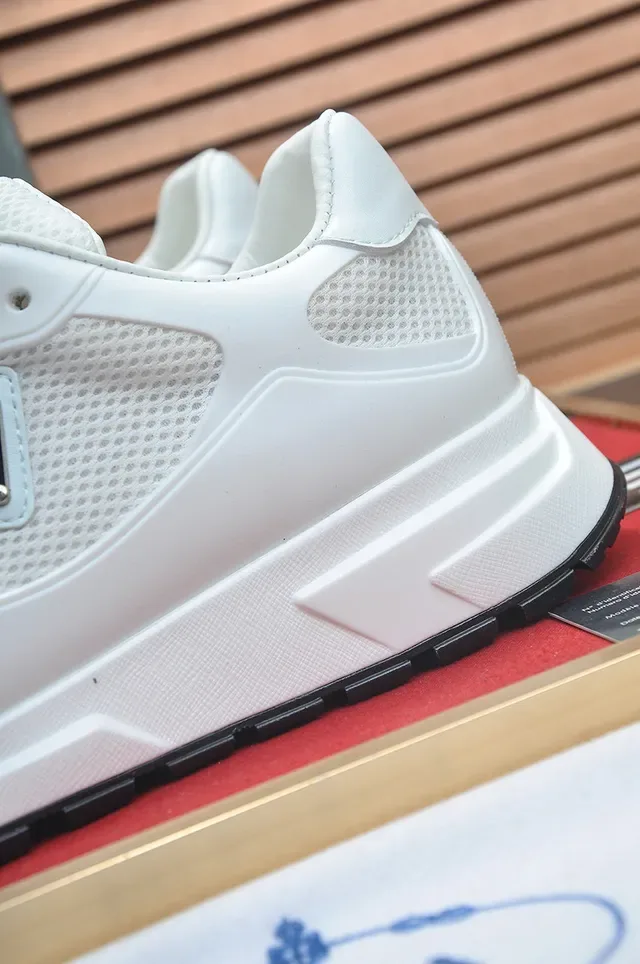 Prada Cloudbust White Mesh and Synthetic Lifestyle Sneakers 8