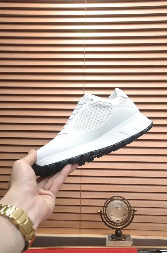 Prada Cloudbust White Mesh and Synthetic Lifestyle Sneakers 9