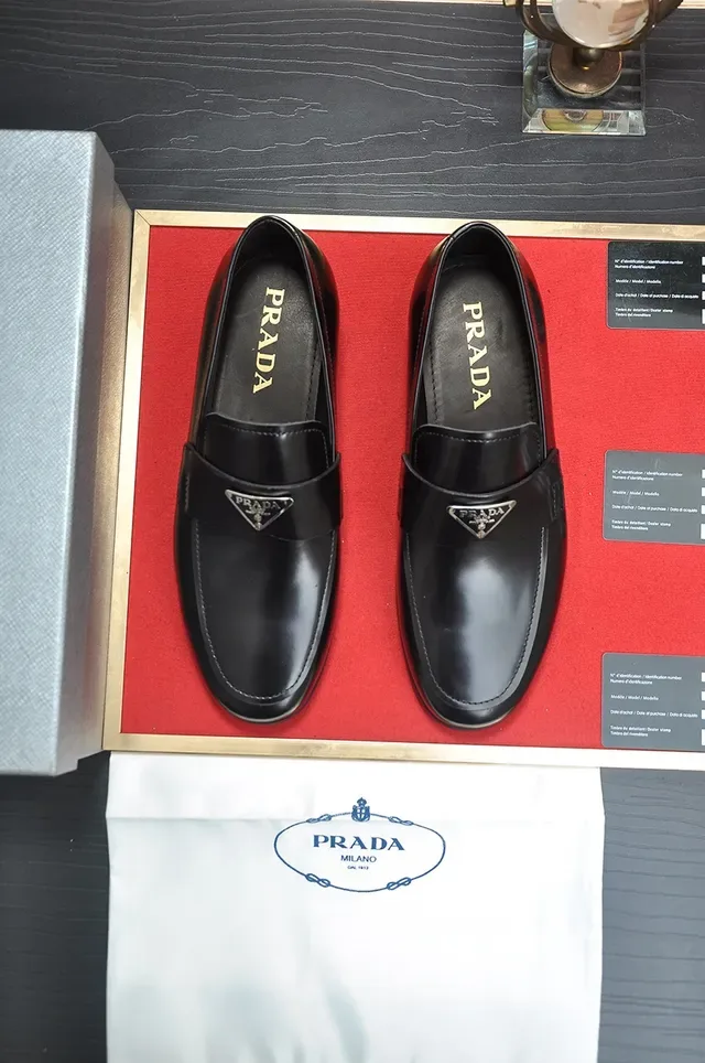 Prada Loafer Black Leather Penny Loafer 5