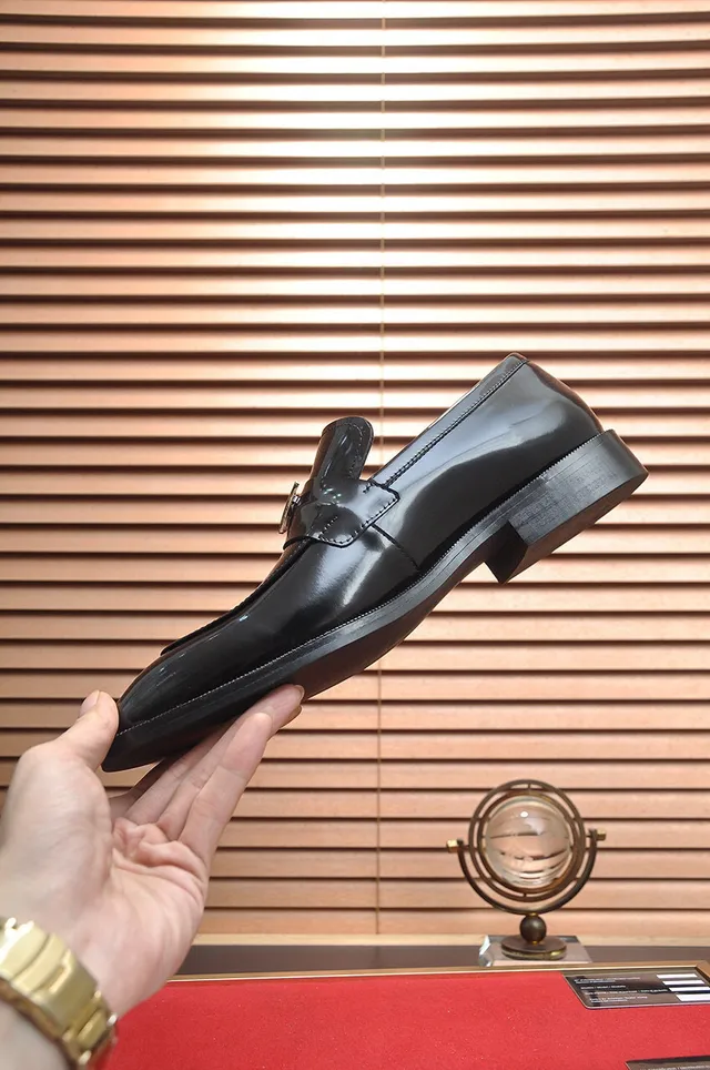 Prada Loafer Black Patent Leather Pointed Toe Loafers 6