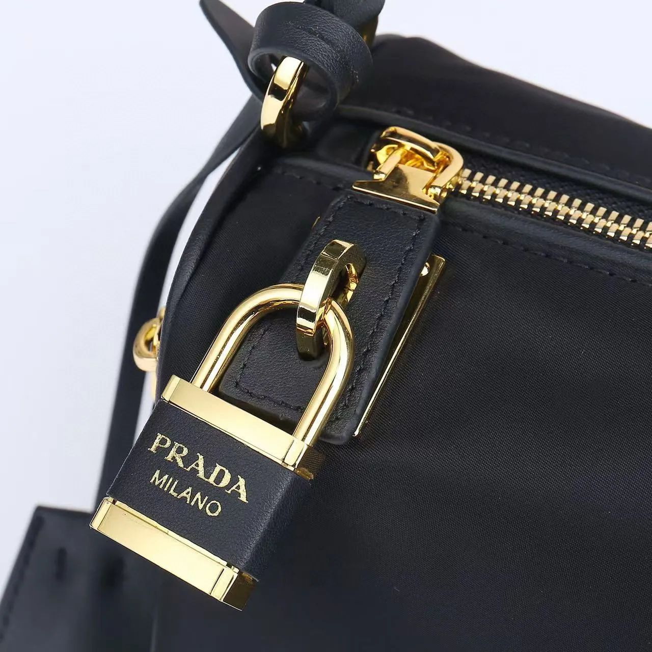 Prada Re-Edition 2005 Black Nylon Underarm Bag 6