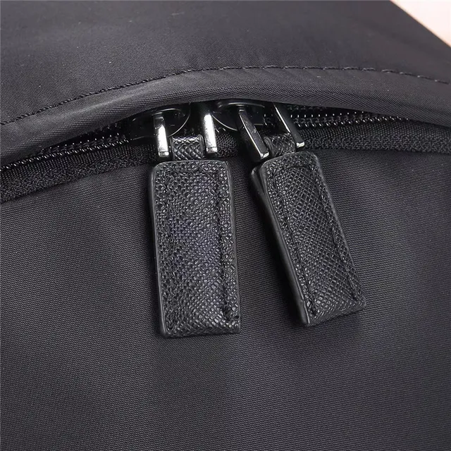 Prada Re-Nylon Black Construction Minimalist Casual Backpack 4