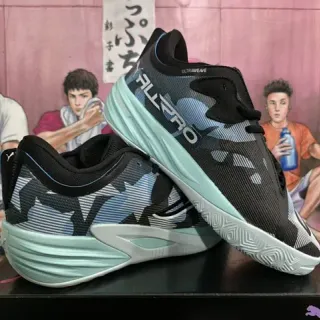 Puma ALLPRO Ultrawave Camo Black Mint Green Basketball Shoes
