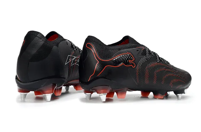 Puma Future Z Noir Rouge Terrain Firme Chaussures de Football 5