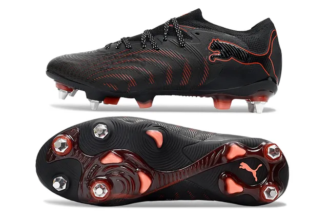 Puma Future Z Noir Rouge Terrain Firme Chaussures de Football 6