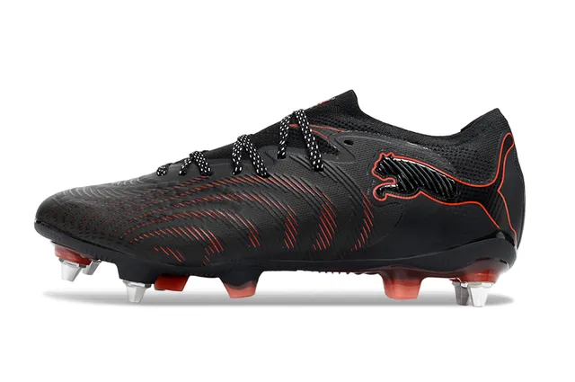 Puma Future Z Noir Rouge Terrain Firme Chaussures de Football 7