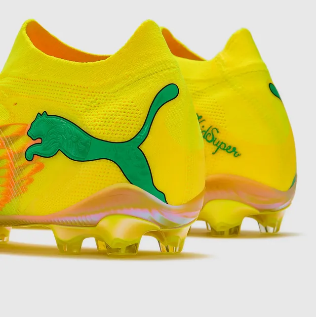 Puma Future Z Amarelo iridescent dourado chama Sapatos de futebol para campo firme 16