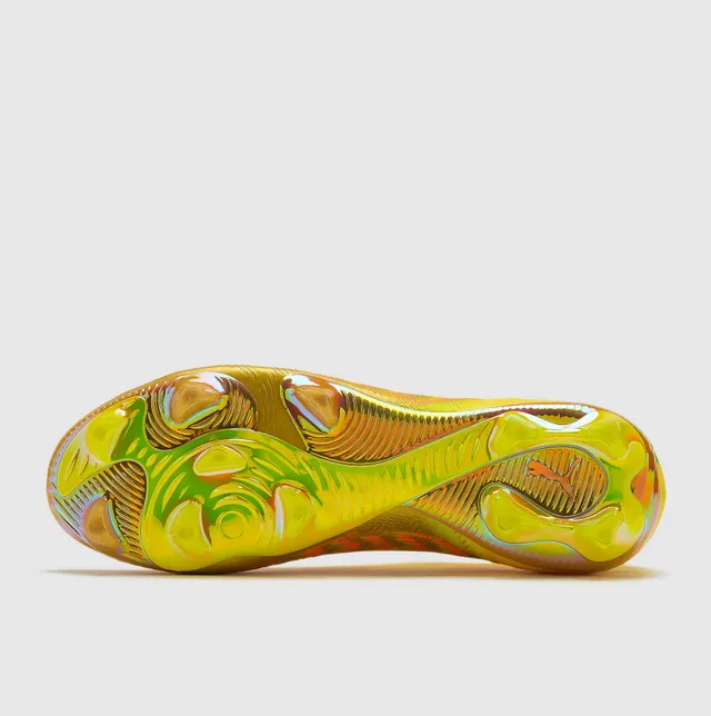 Puma Future Z Amarelo iridescent dourado chama Sapatos de futebol para campo firme 17