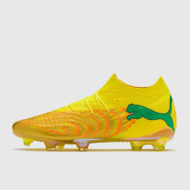 Puma Future Z Amarelo iridescent dourado chama Sapatos de futebol para campo firme 19