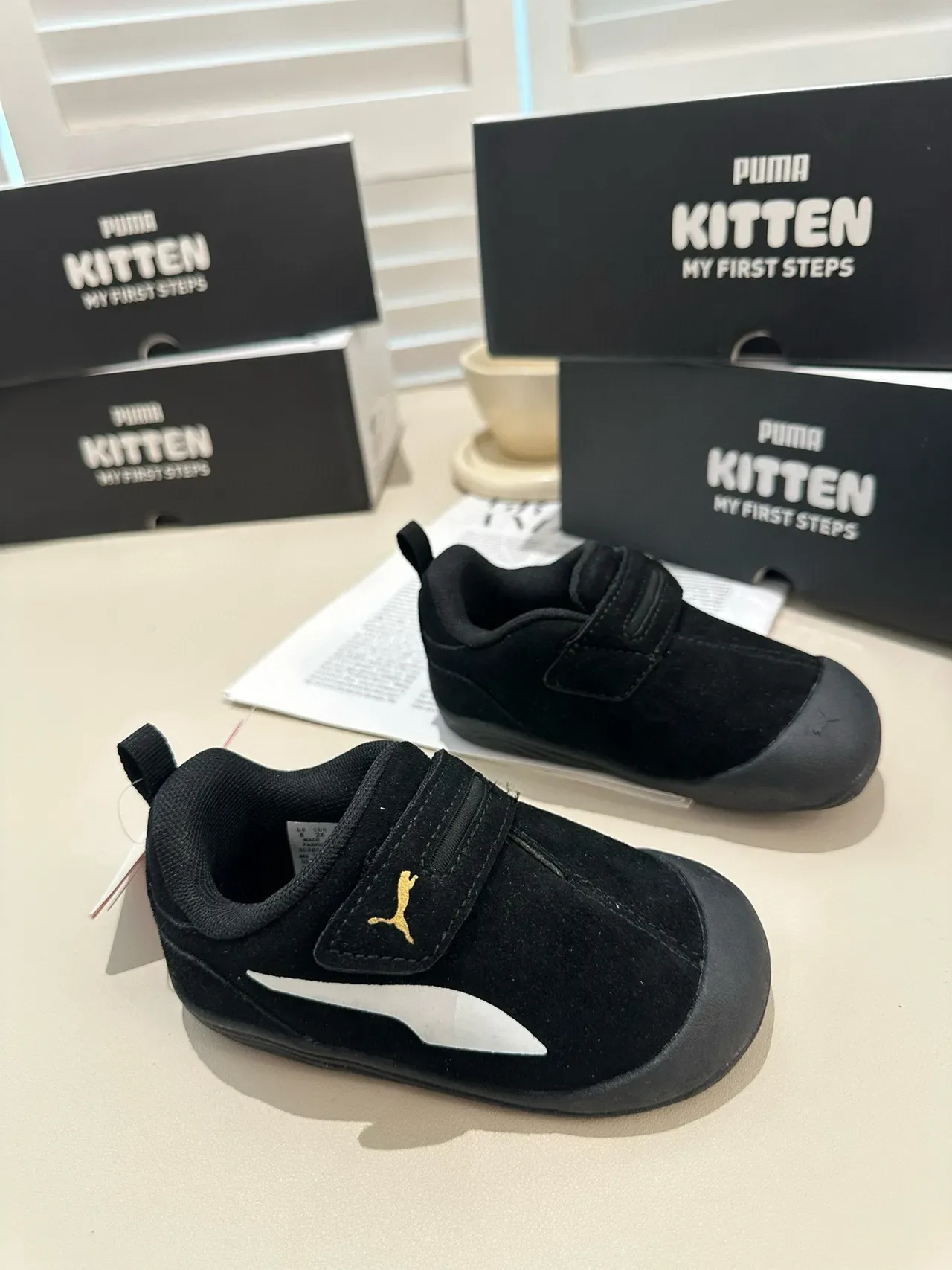 Puma Rose Beige Fermeture à Velcro Sangle Partie Supérieure Suede-Like Chaussures Lifestyle 18
