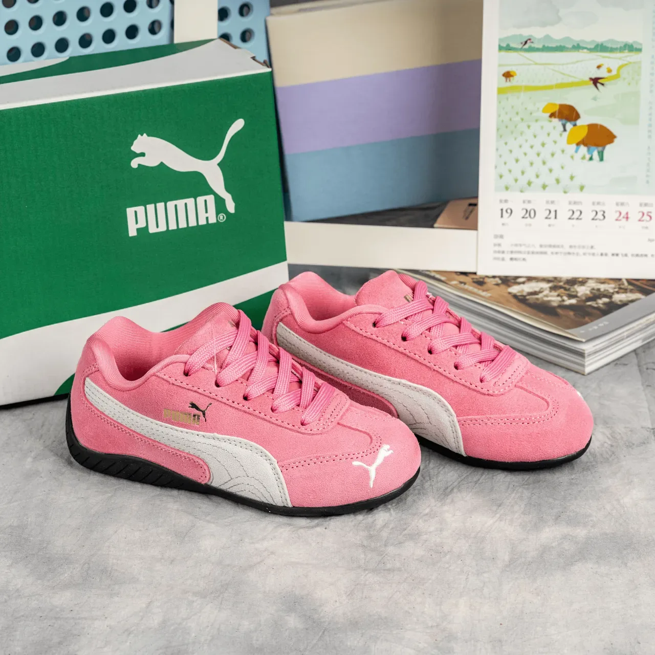 Puma Speedcat Sneakers Lifestyle Noirs et Blancs 10