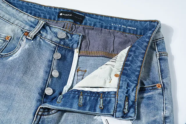 Purple Brand Light-Wash Paint-Splatter Distressed Jeans 7