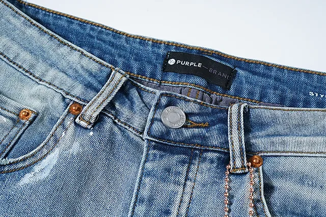 Purple Brand Light-Wash Paint-Splatter Distressed Jeans 13