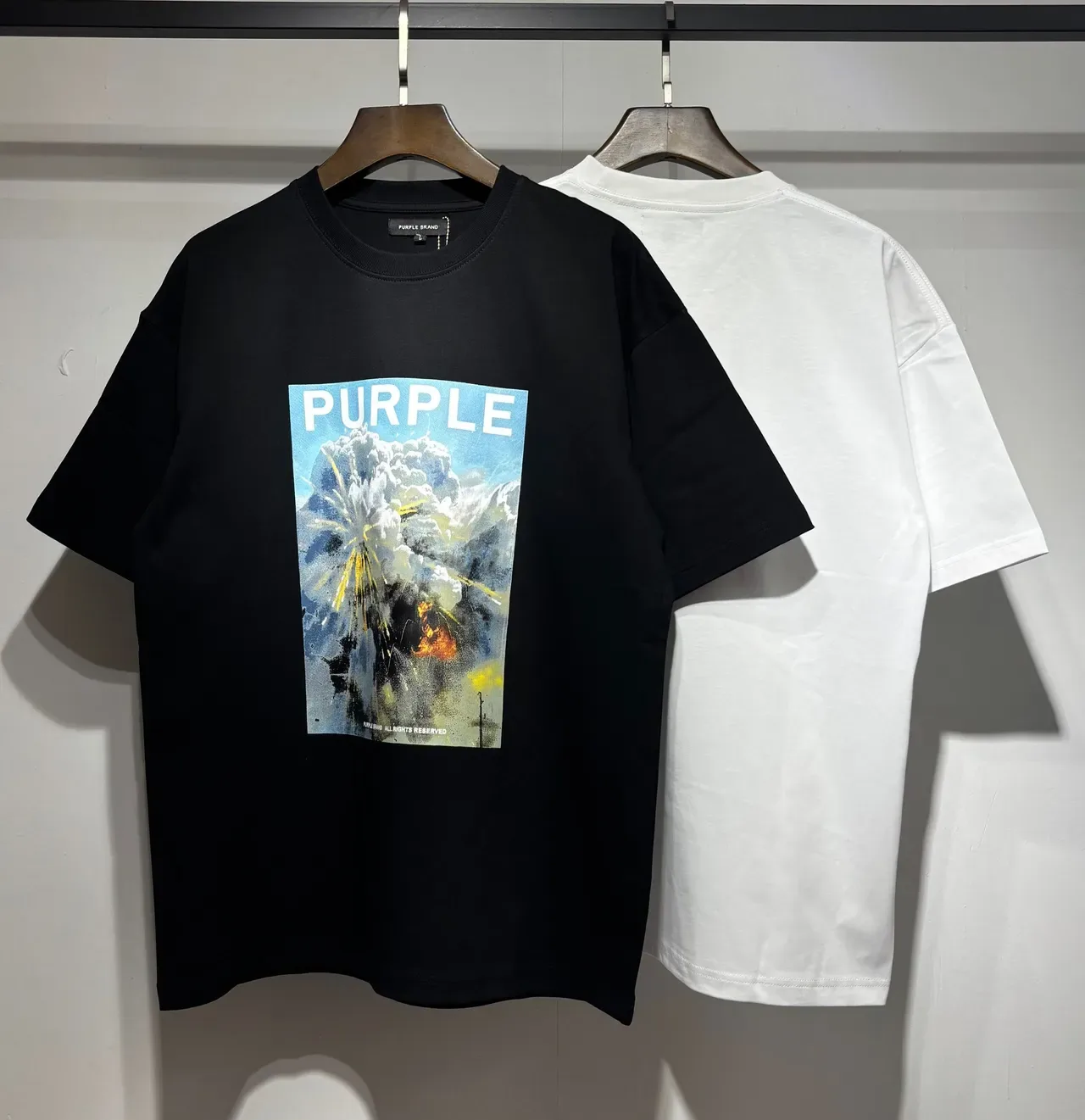 Purple Brand Oversized Graphic Print T-Shirt 4