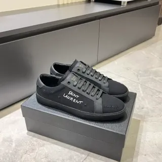 Saint Laurent Black Canvas Lifestyle Sneakers