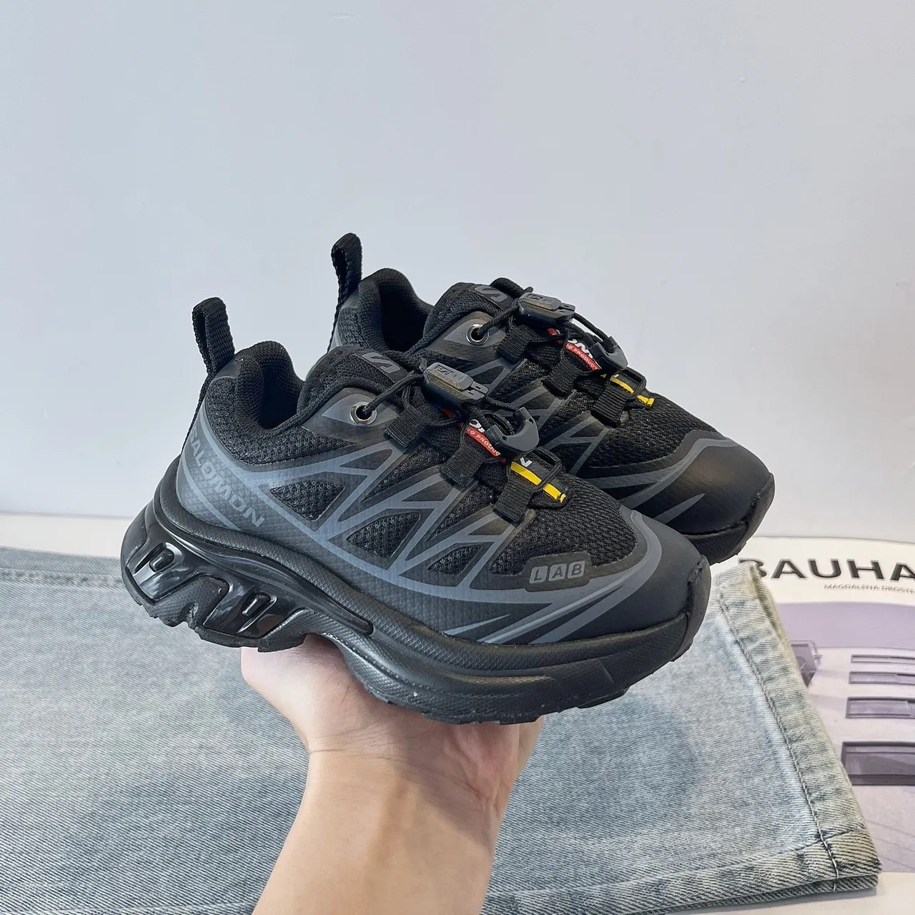 Salomon ACS Pro Black Gray Chunky Sneakers 6