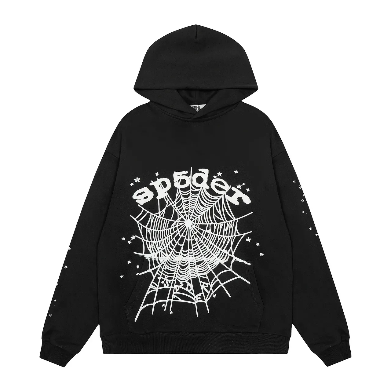 Sp5der Spiderweb Graphic Gray White Oversized Fit Tracksuit 6