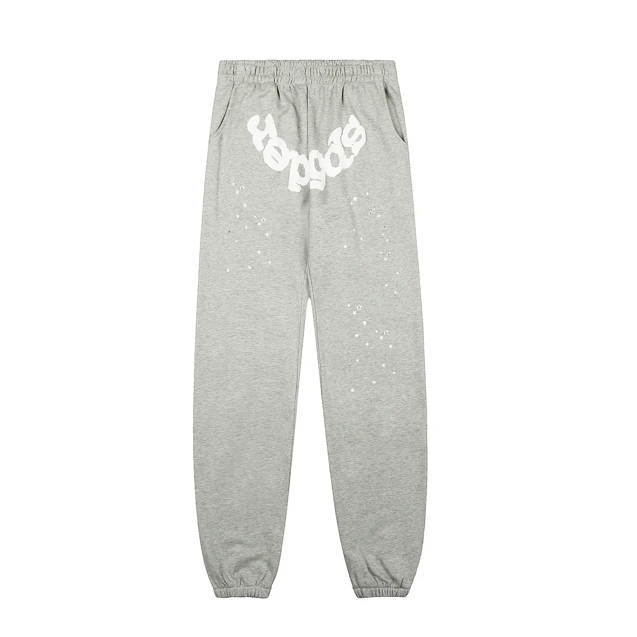 Sp5der Spiderweb Graphic Gray White Oversized Fit Tracksuit 8
