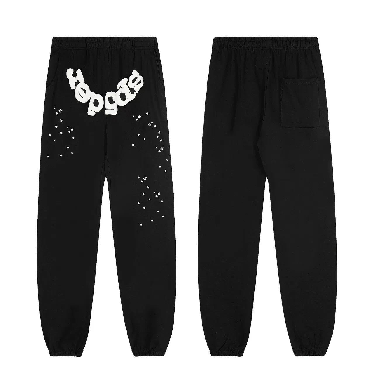 Sp5der Spiderweb Graphic Gray White Oversized Fit Tracksuit 13