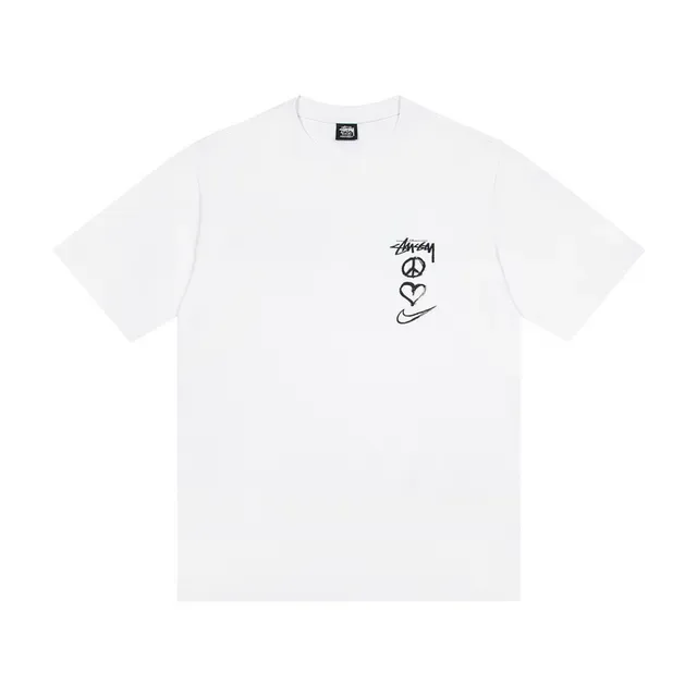 Stussy x Nike Peace Heart Swoosh Graphic T-Shirt 3