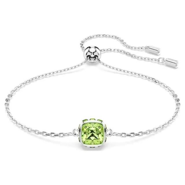 Swarovski Collier avec pendentif en cristal jaune à coupe coussin 20