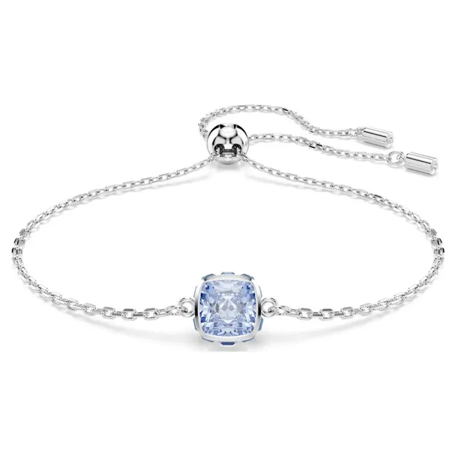Swarovski Collier avec pendentif en cristal jaune à coupe coussin 22