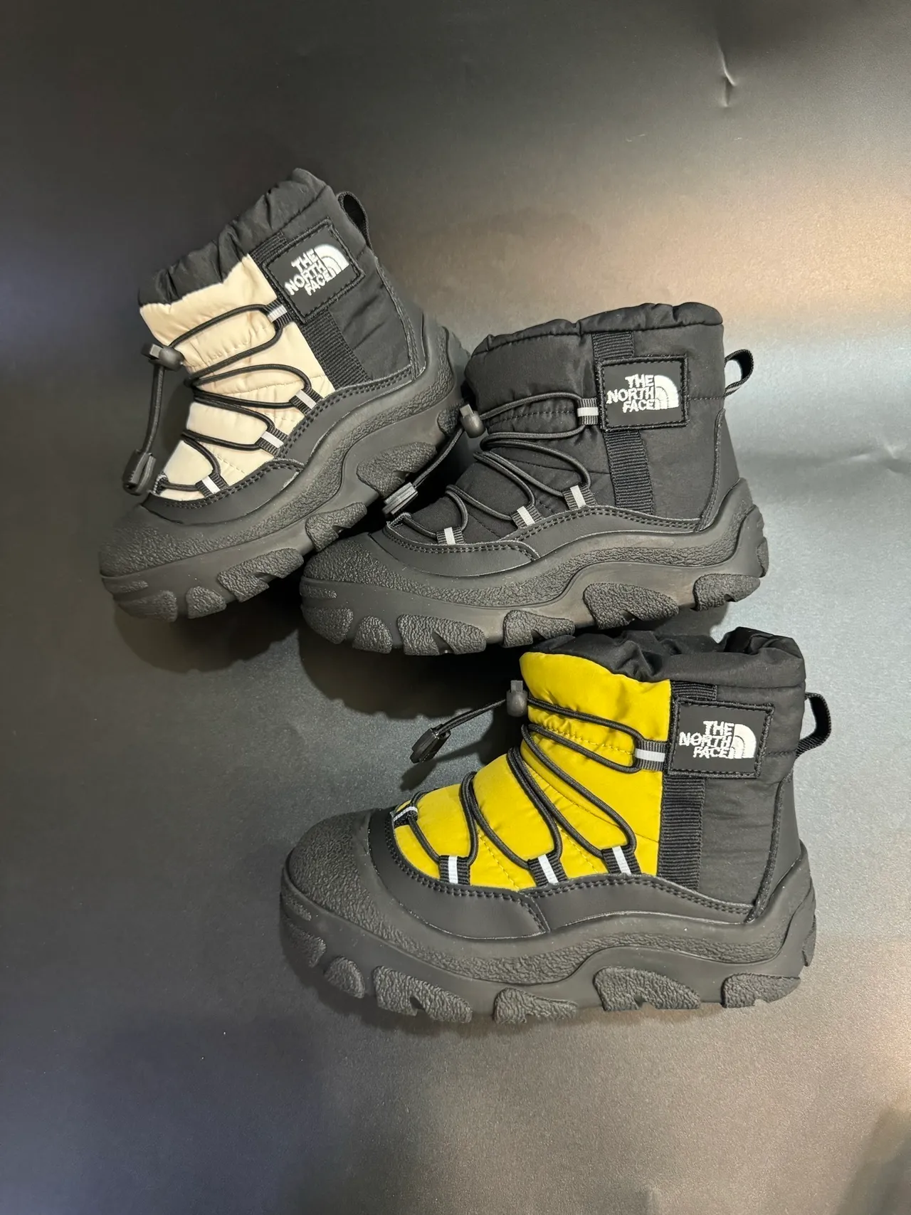 The North Face Black White Insulated High-Top Bungee Lacing System Snow Boots 3