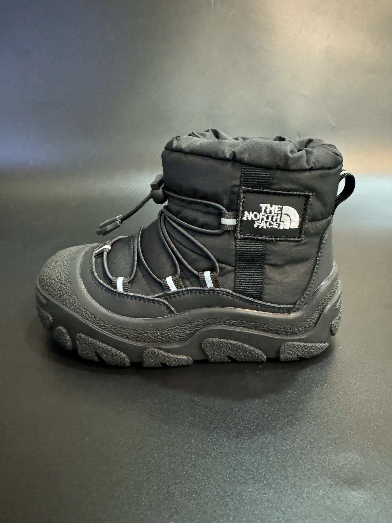 The North Face Black White Insulated High-Top Bungee Lacing System Snow Boots 6