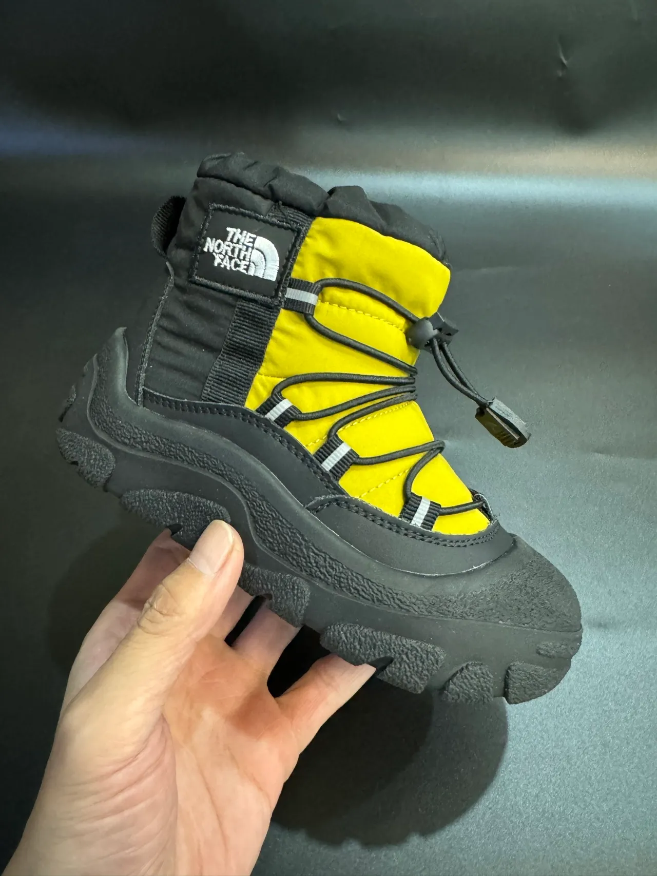 The North Face Black White Insulated High-Top Bungee Lacing System Snow Boots 7
