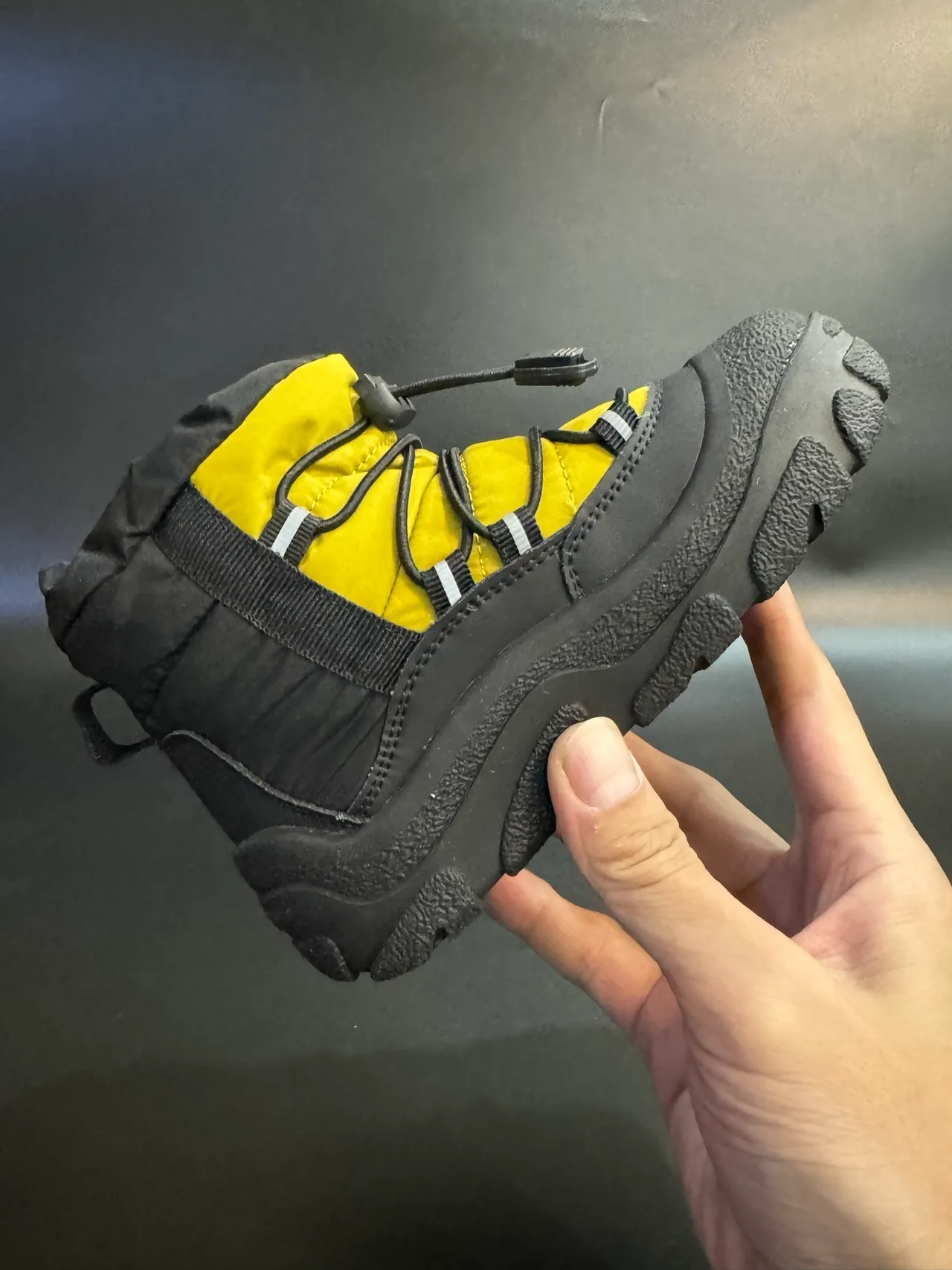The North Face Black White Insulated High-Top Bungee Lacing System Snow Boots 10