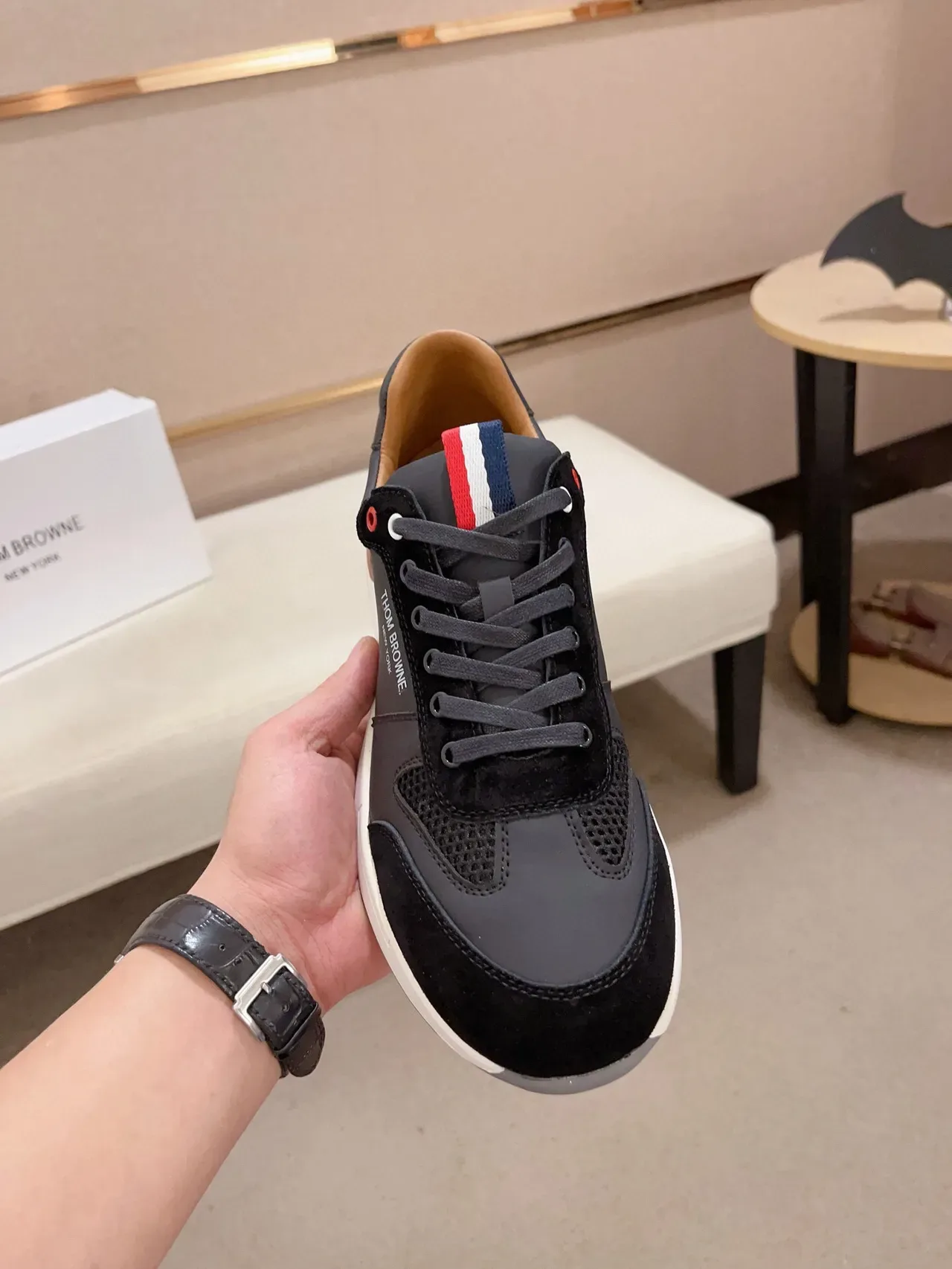 Thom Browne Black and White Lifestyle Sneaker 2